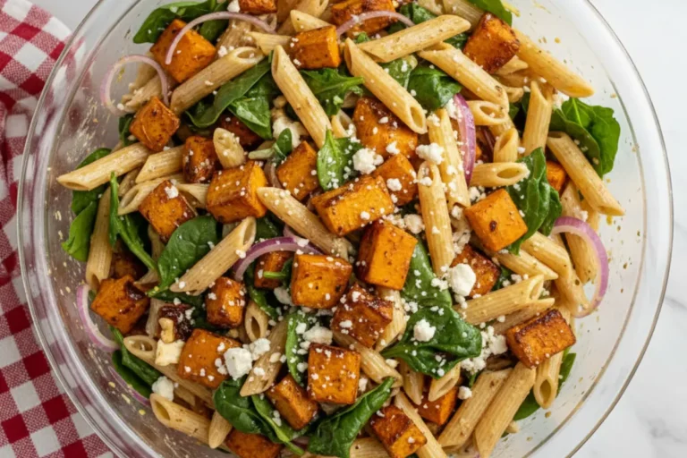 Roasted Pumpkin Feta Pasta