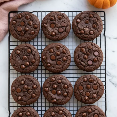 Double Chocolate Pumpkin Cookies