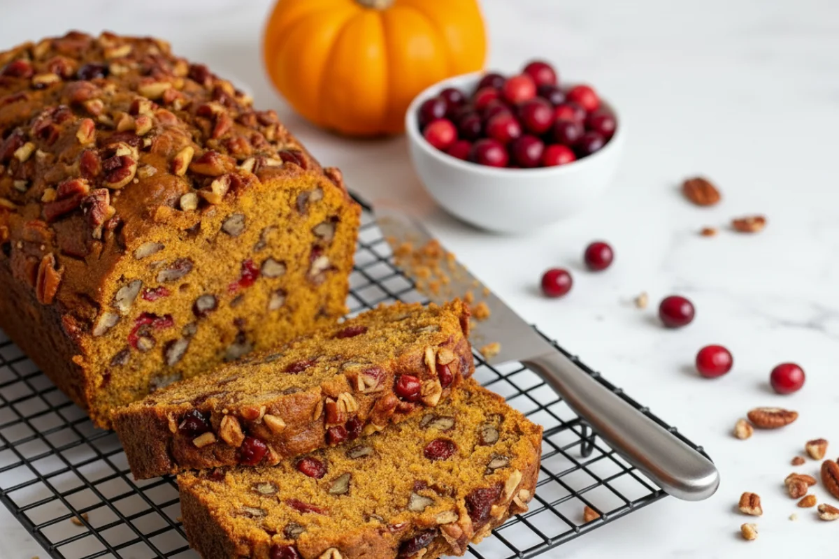 Cranberry Pecan Pumpkin Bread