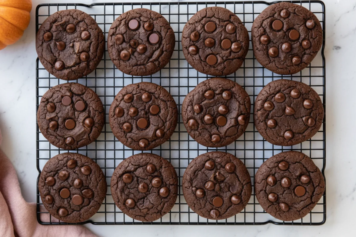 Double Chocolate Pumpkin Cookies