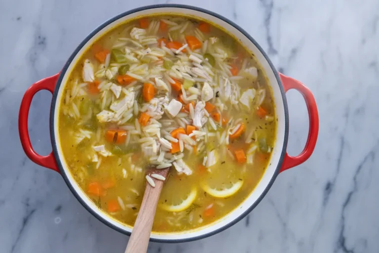 Lemon Chicken Orzo Soup