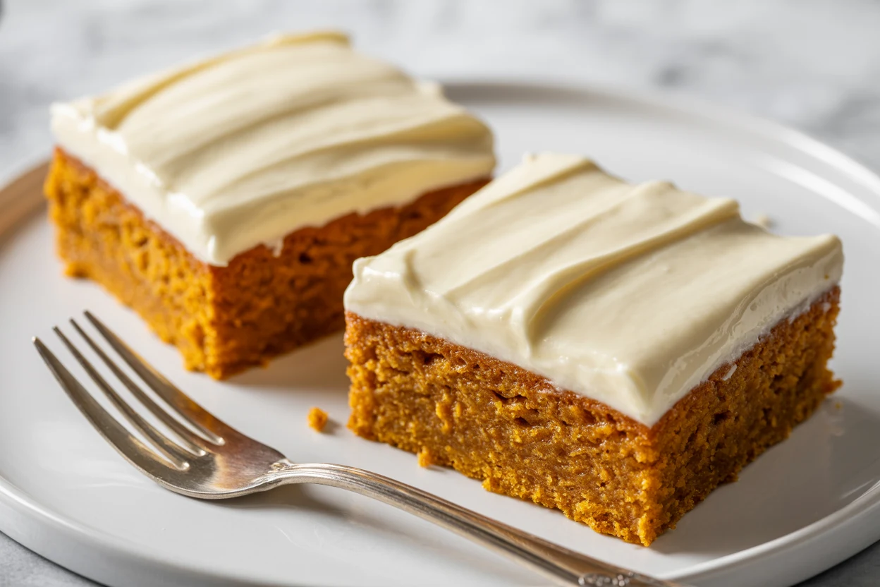 Pumpkin Bars with Cream Cheese Frosting