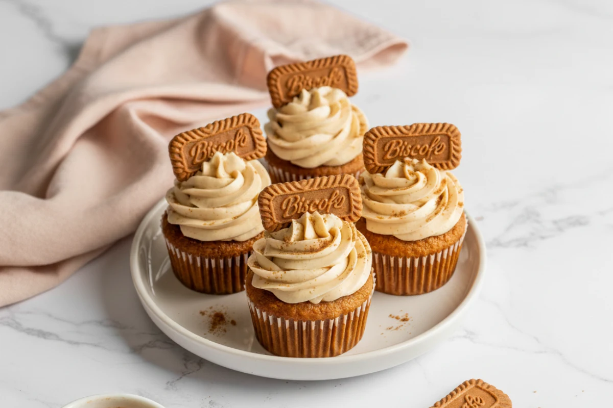 Pumpkin Biscoff Cupcakes
