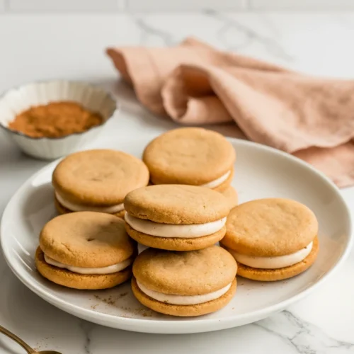 Pumpkin Spice Sandwich Cookies