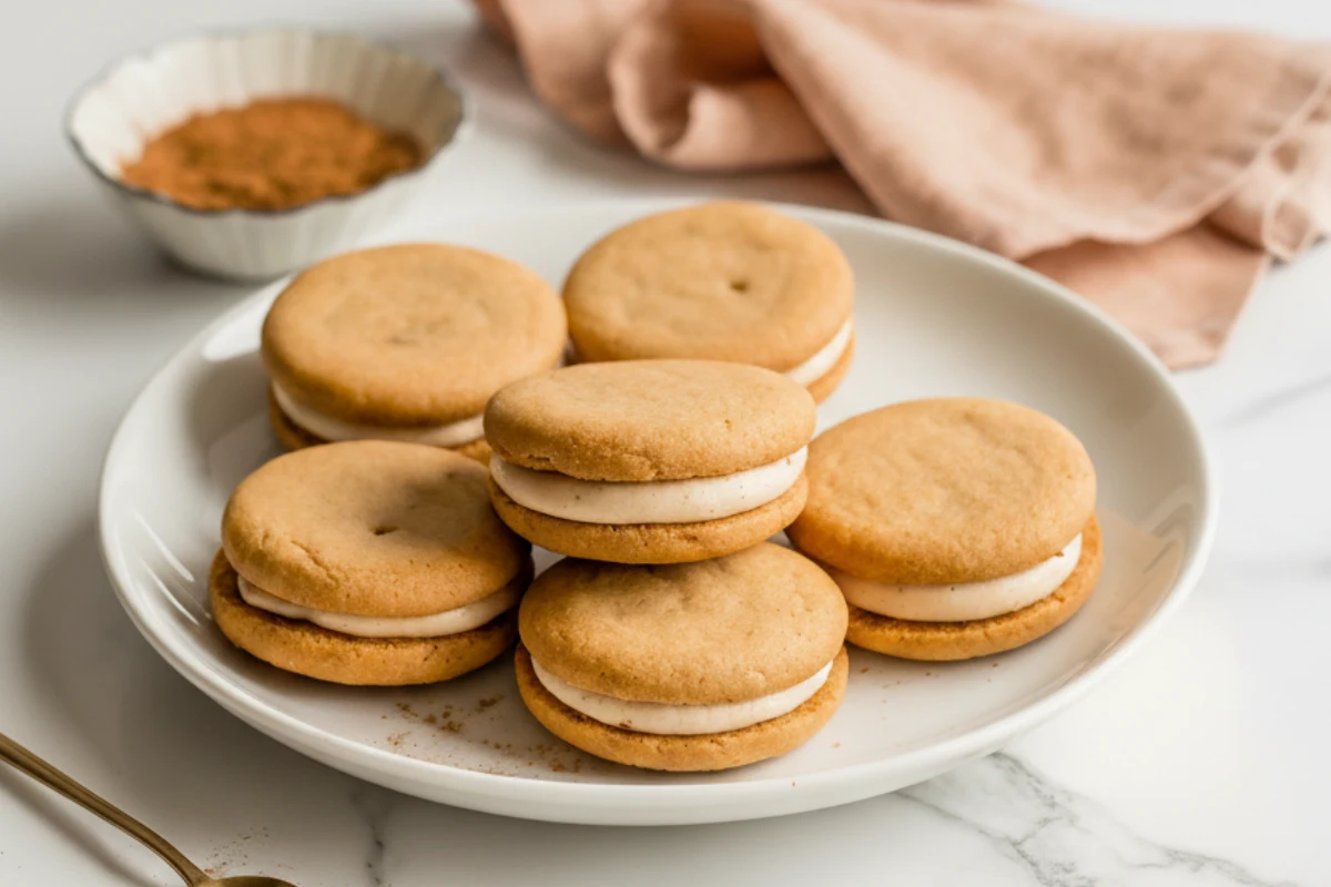 Pumpkin Spice Sandwich Cookies
