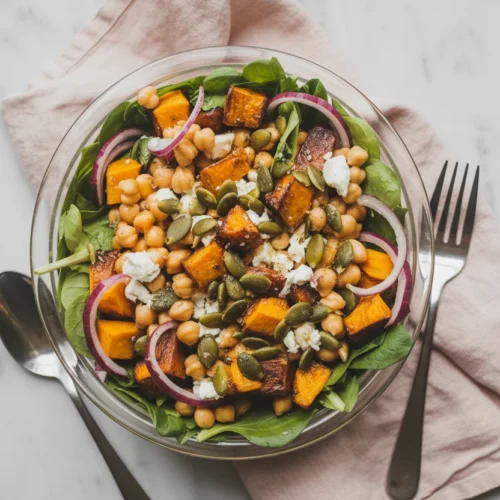 Roasted Pumpkin Chickpea Salad
