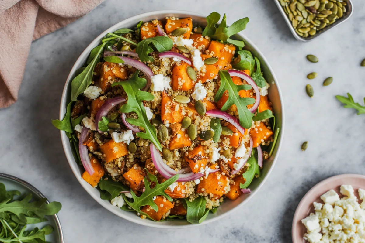 Roasted Pumpkin Quinoa Salad