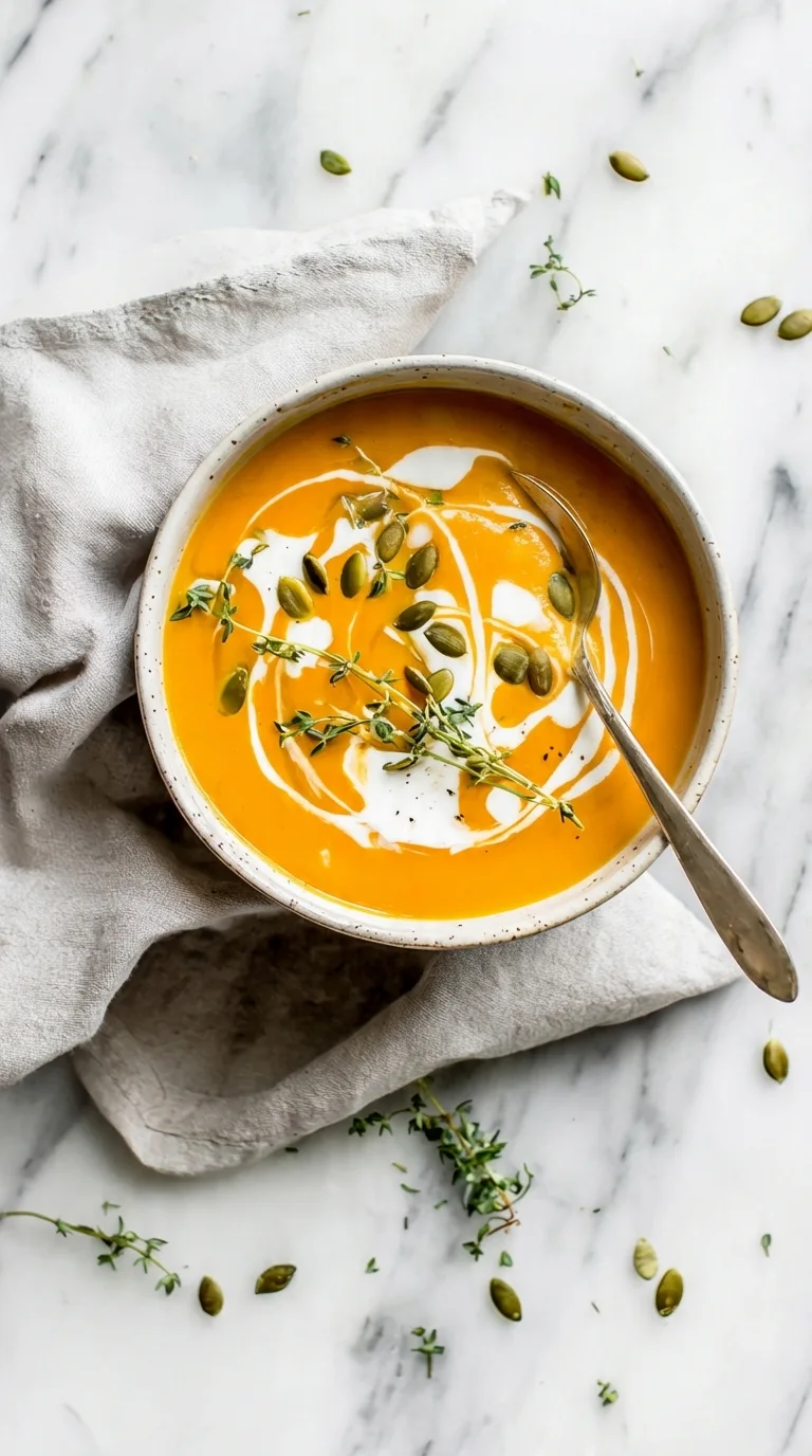 Acorn Squash Soup with Coconut Milk
