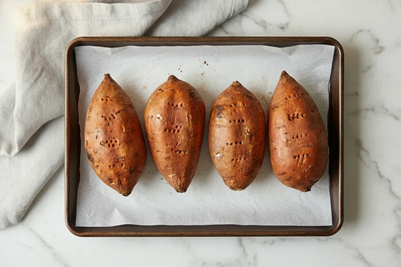 Twice Baked Sweet Potatoes with Pecans