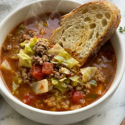 Cabbage Soup with Ground Beef: Cozy One-Pot Wonder
