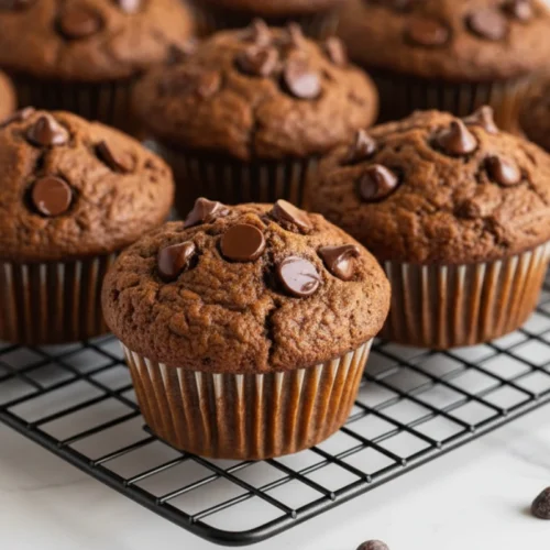 Chocolate Pumpkin Muffins
