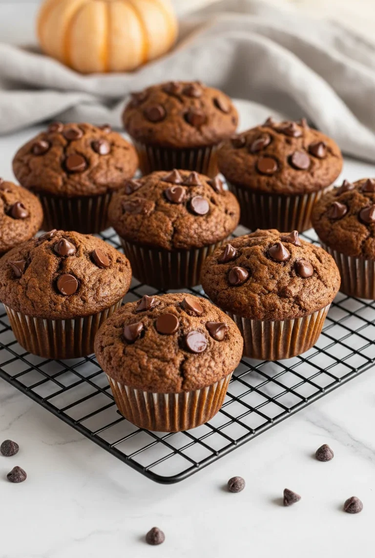 Chocolate Pumpkin Muffins