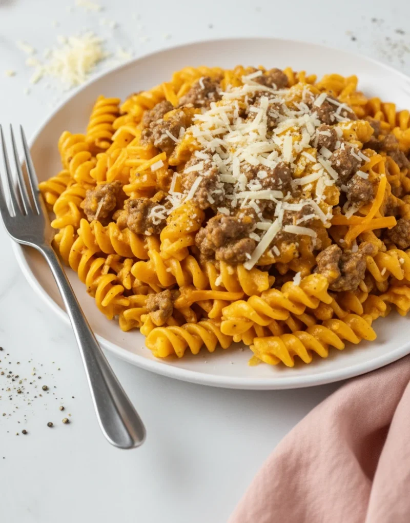 Butternut Squash Beef Pasta