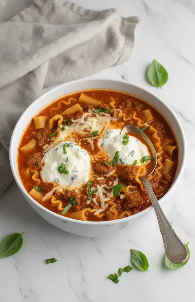 Lasagna Soup with Ricotta