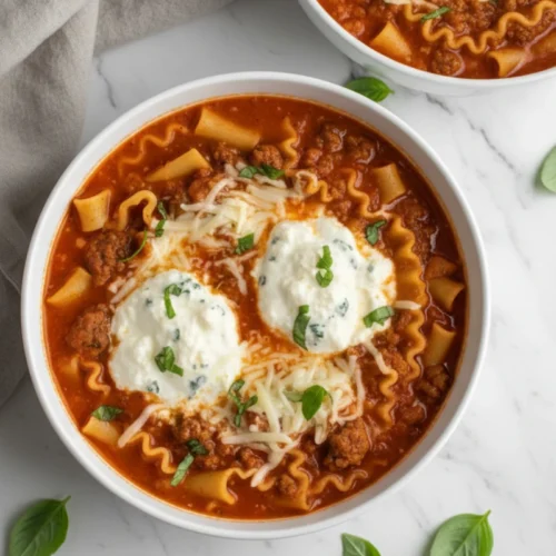 Lasagna Soup with Ricotta