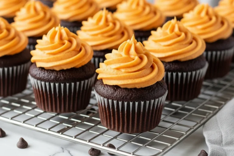 Chocolate Pumpkin Cupcakes
