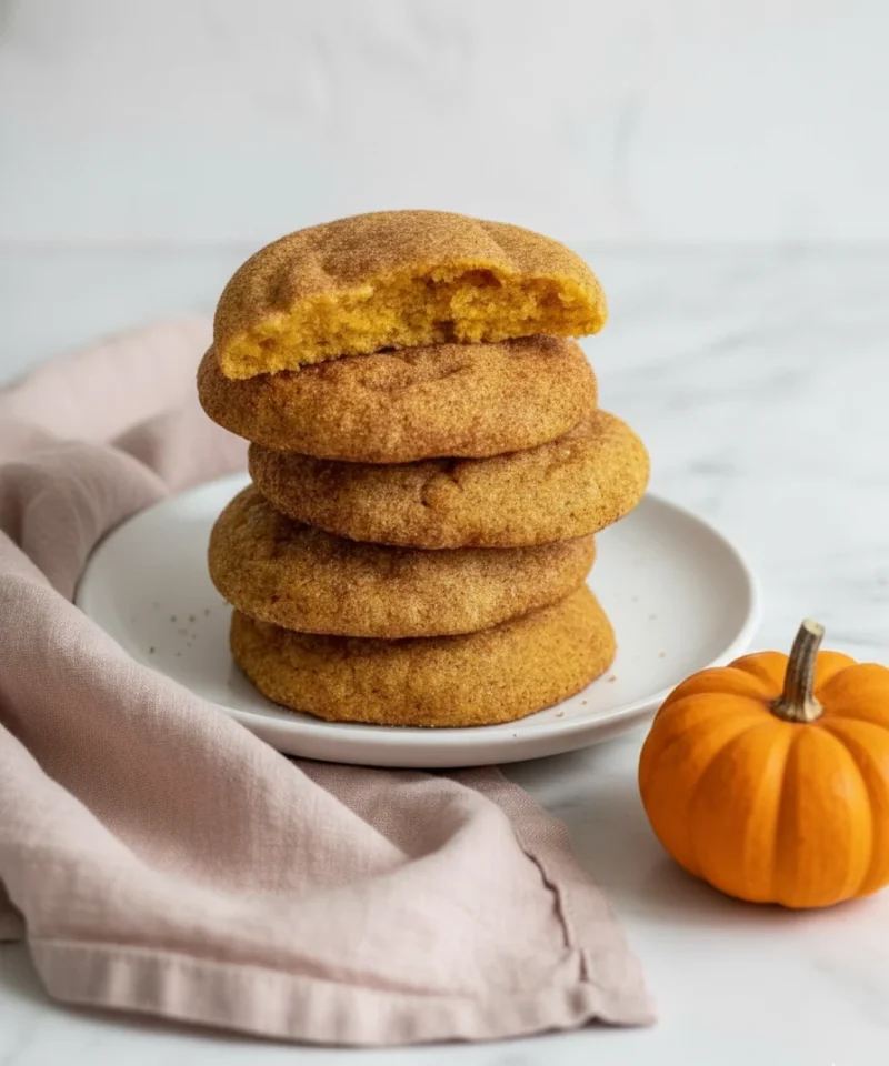Pumpkin Snickerdoodle Cookies