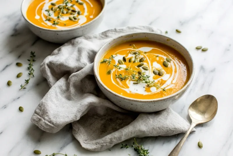 Acorn Squash Soup with Coconut Milk