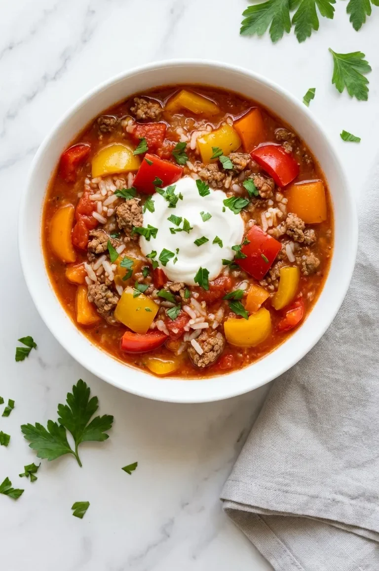 Stuffed Bell Pepper Soup