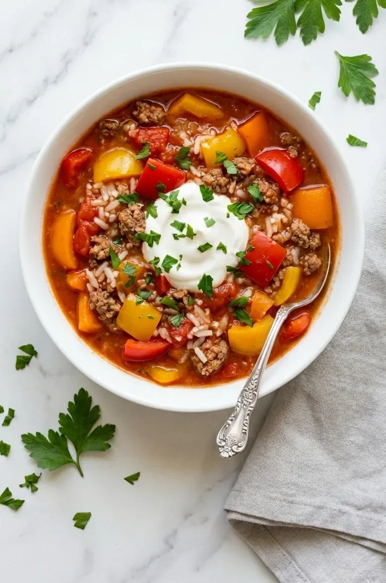 Stuffed Bell Pepper Soup