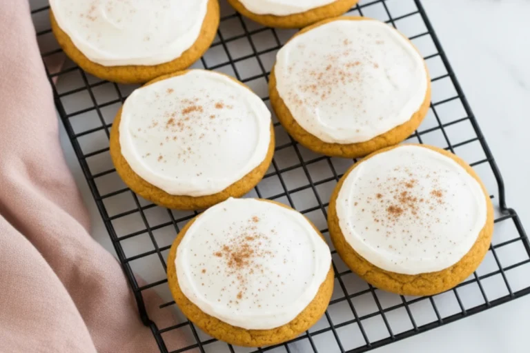 Vegan Pumpkin Cookies with Creamy Frosting