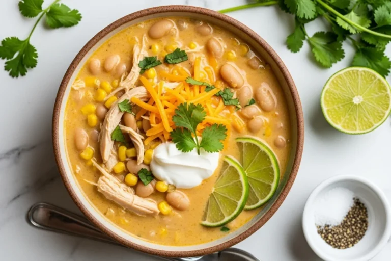 White Chicken Taco Soup: Creamy Comfort in a Bowl