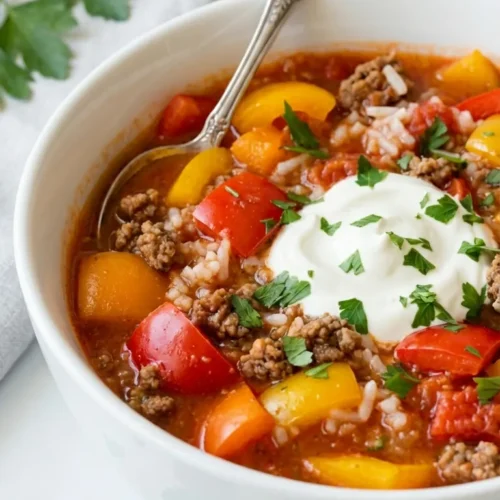 Stuffed Bell Pepper Soup