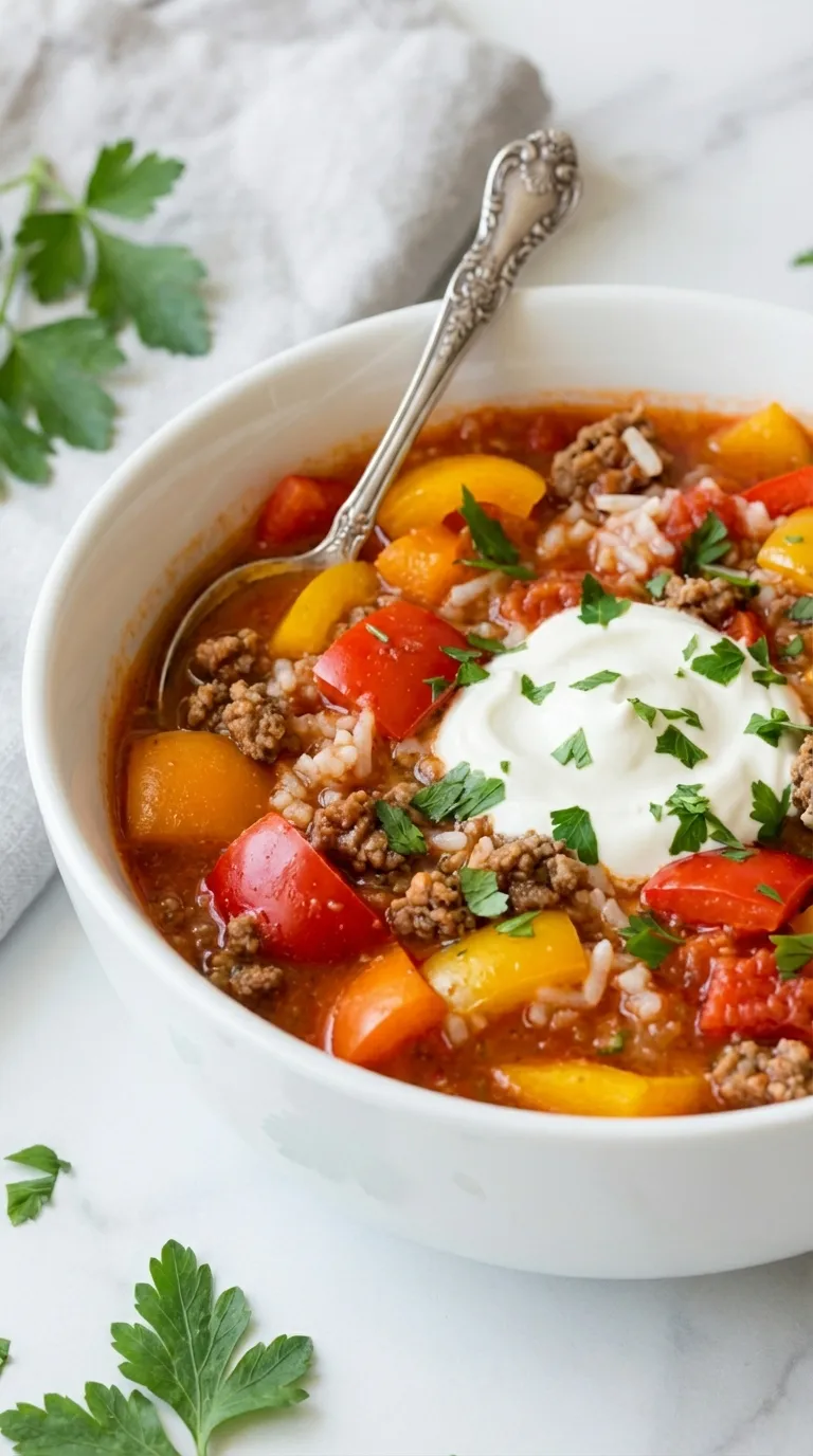 Stuffed Bell Pepper Soup