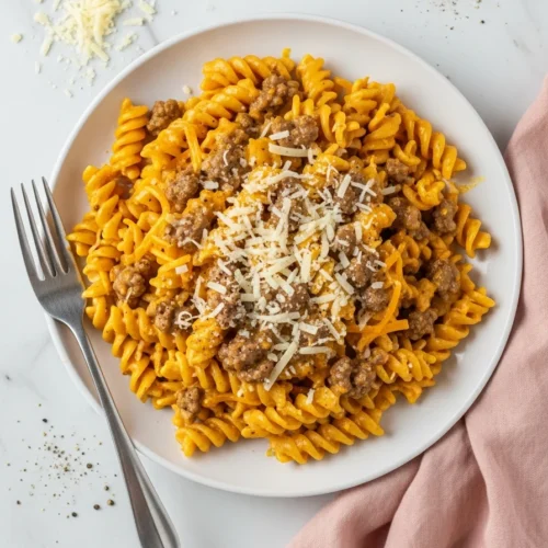 Butternut Squash Beef Pasta