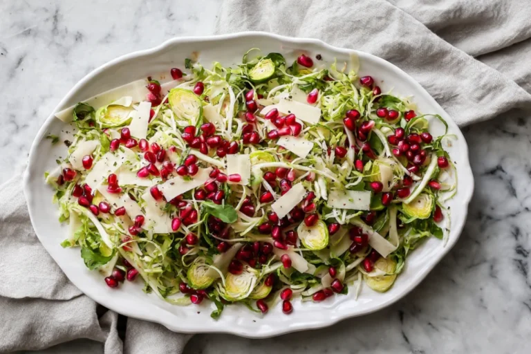 Brussels Sprout Salad with Pomegranate