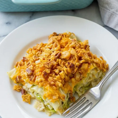 Cabbage Casserole with Ritz Crackers