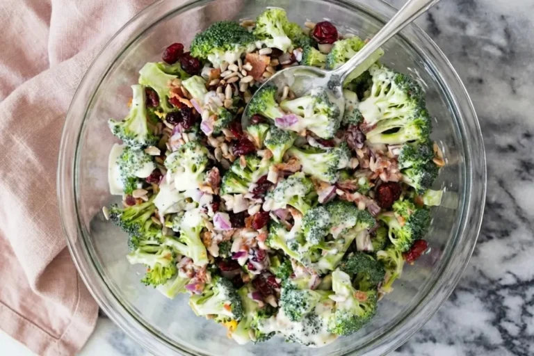 Christmas Broccoli Salad (Festive & Crunchy)