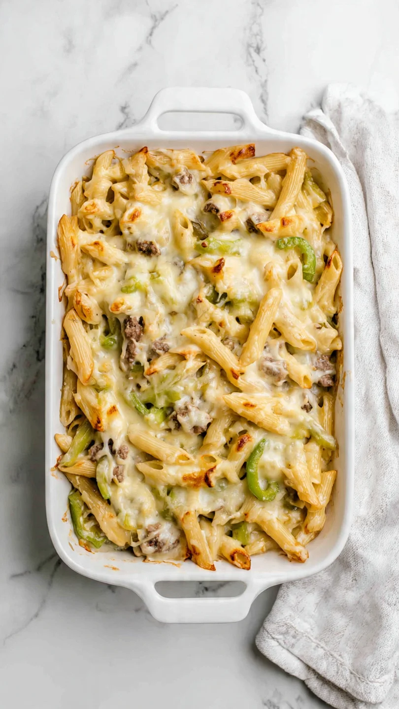 Philly Cheesesteak Casserole