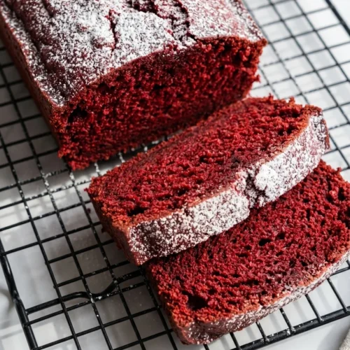 Red Velvet Banana Bread