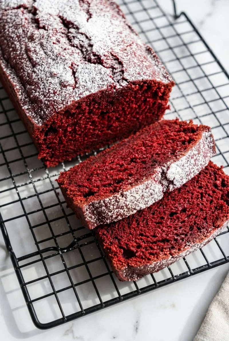 Red Velvet Banana Bread