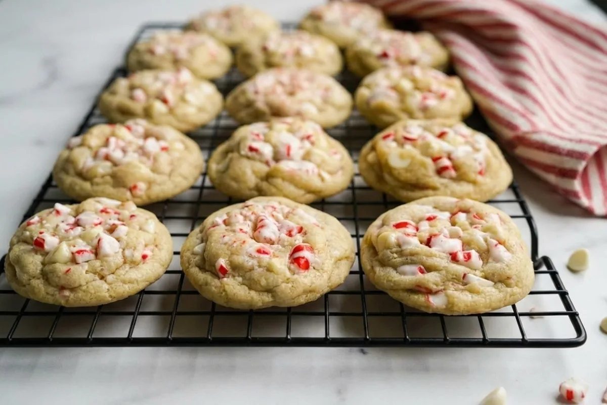 White Chocolate Peppermint Cookies