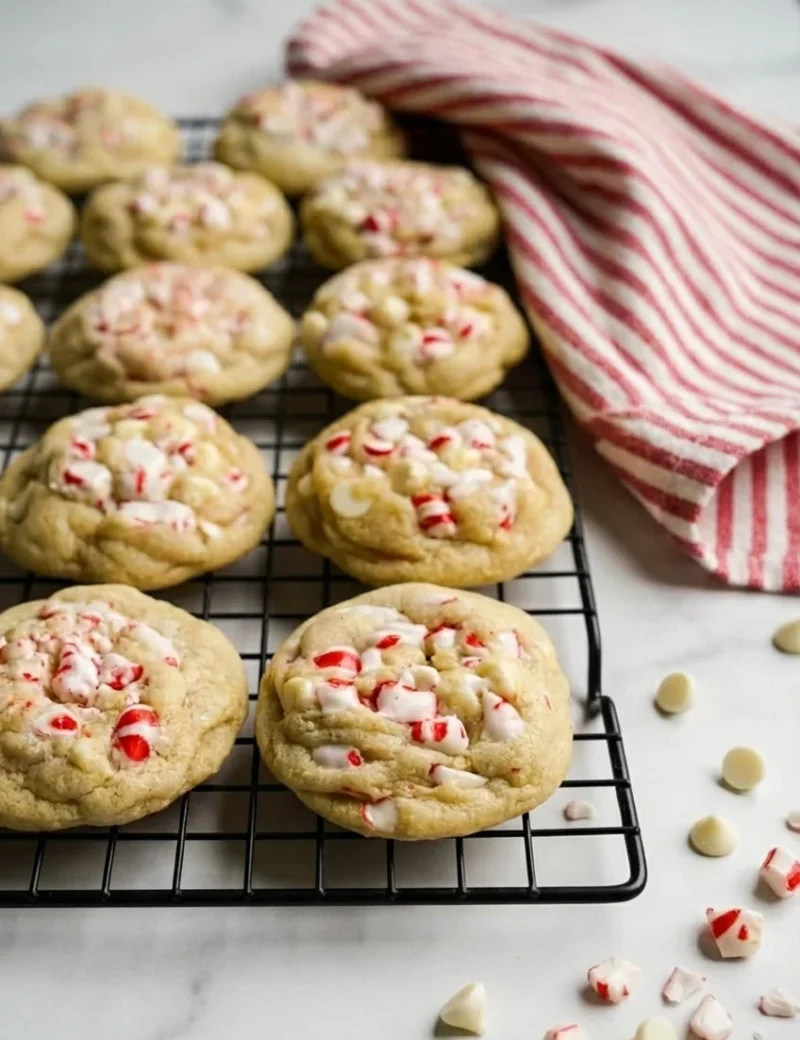White Chocolate Peppermint Cookies