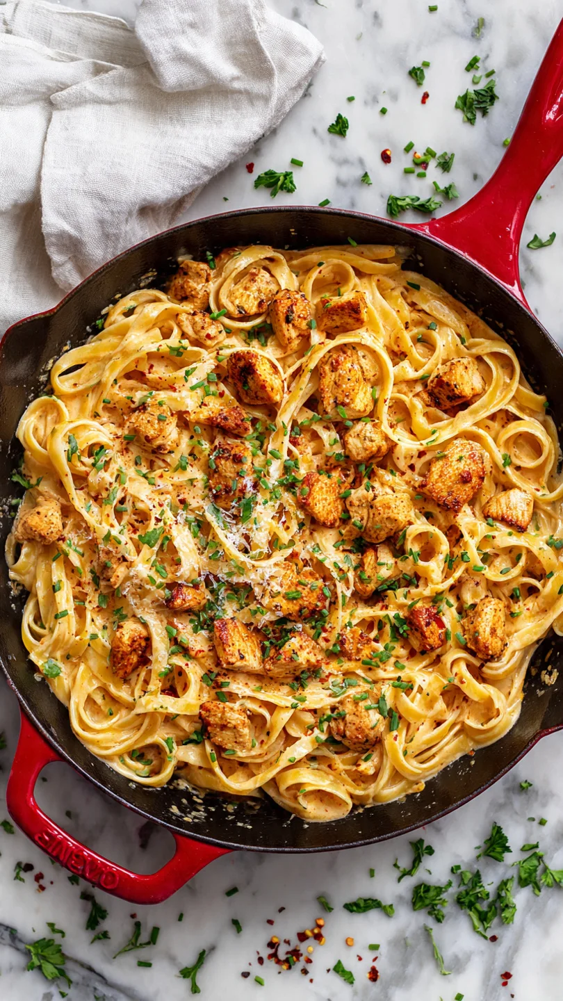Cowboy butter chicken pasta