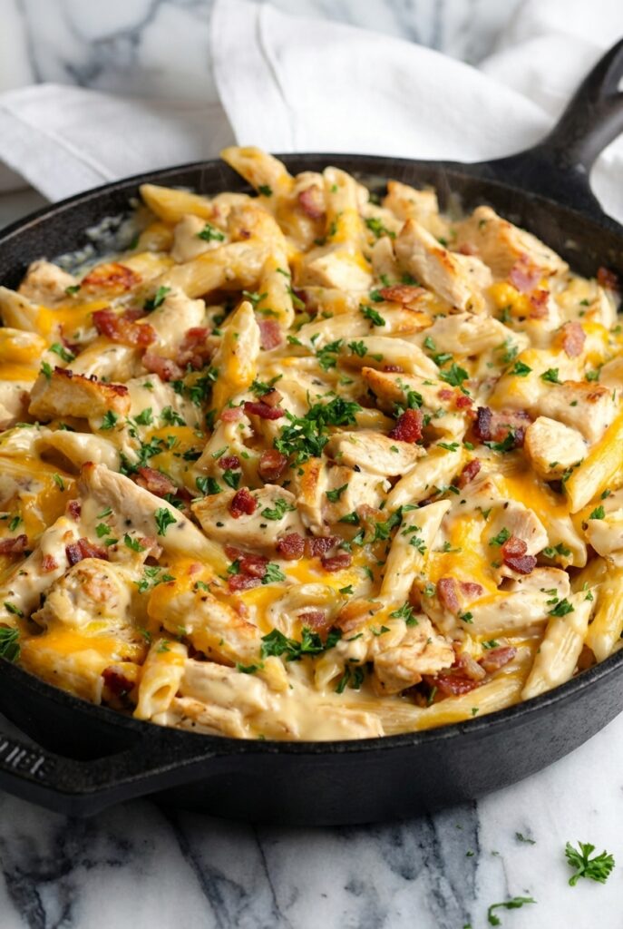 Chicken Bacon Ranch Pasta (1)