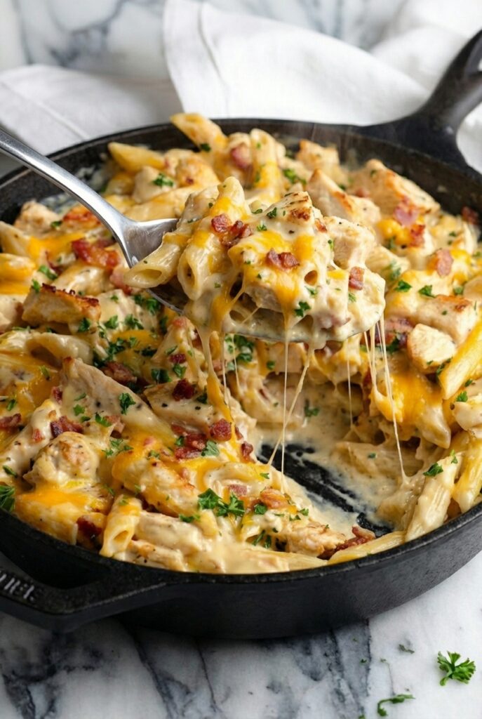 Chicken Bacon Ranch Pasta (2)