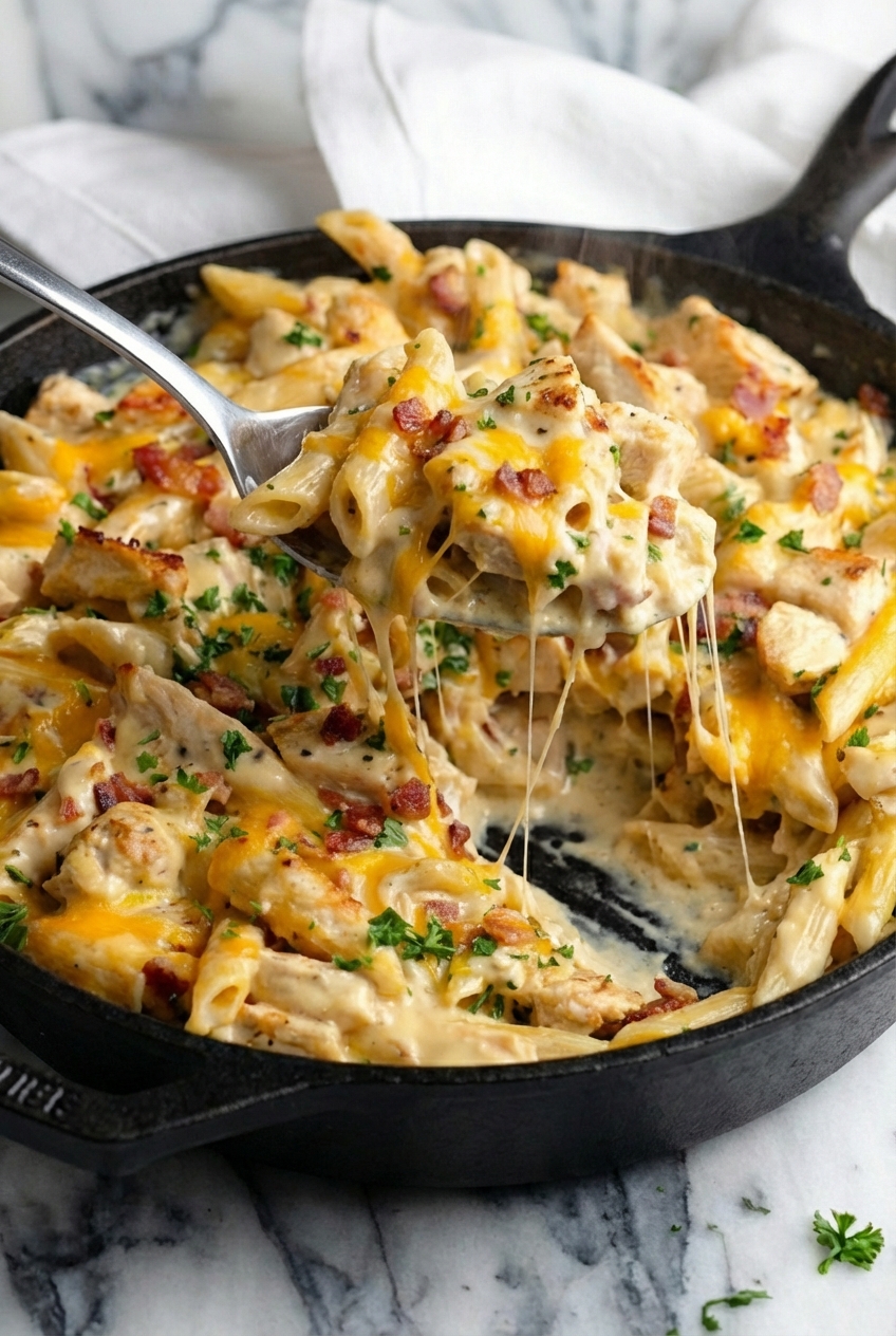Chicken Bacon Ranch Pasta (2)