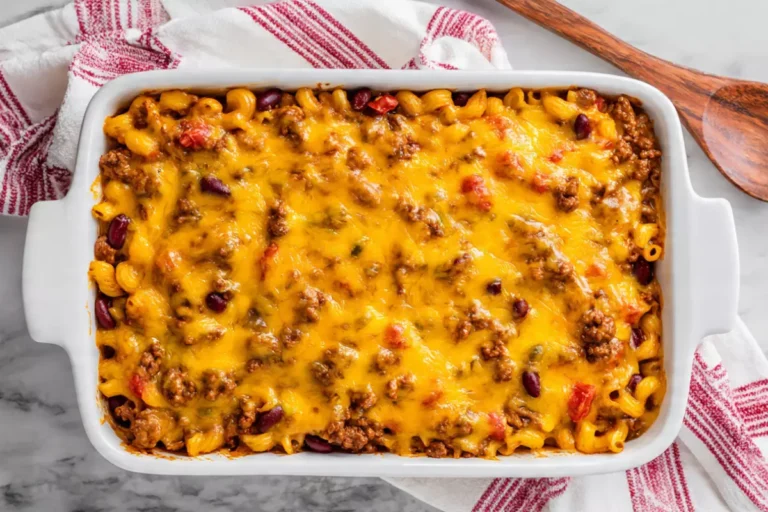 Chili Mac Casserole: Cheesy, Savory Crowd-Pleaser Dish