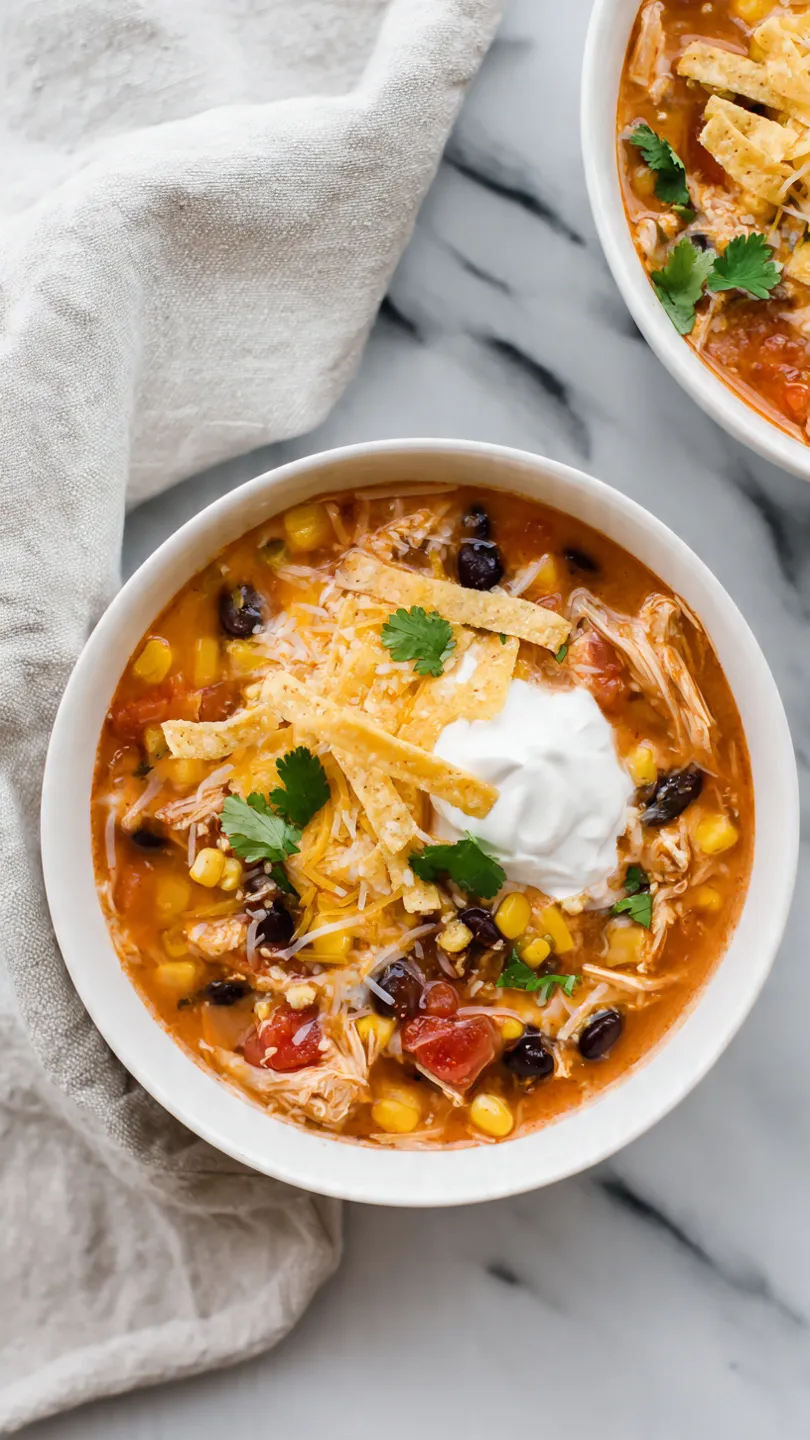 Crockpot Chicken Enchilada Soup (2)