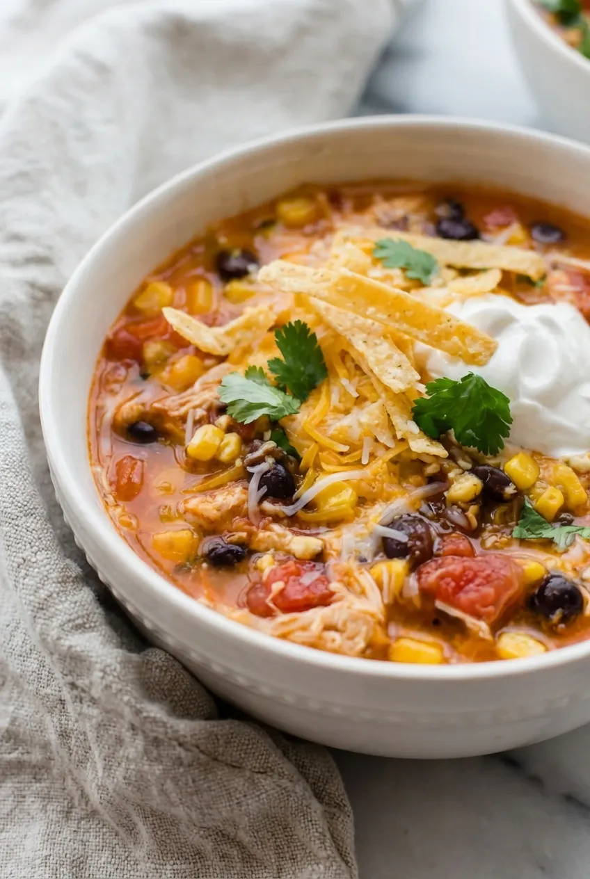 Crockpot Chicken Enchilada Soup (3)