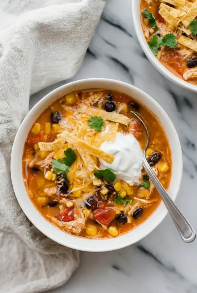 Crockpot Chicken Enchilada Soup (4)
