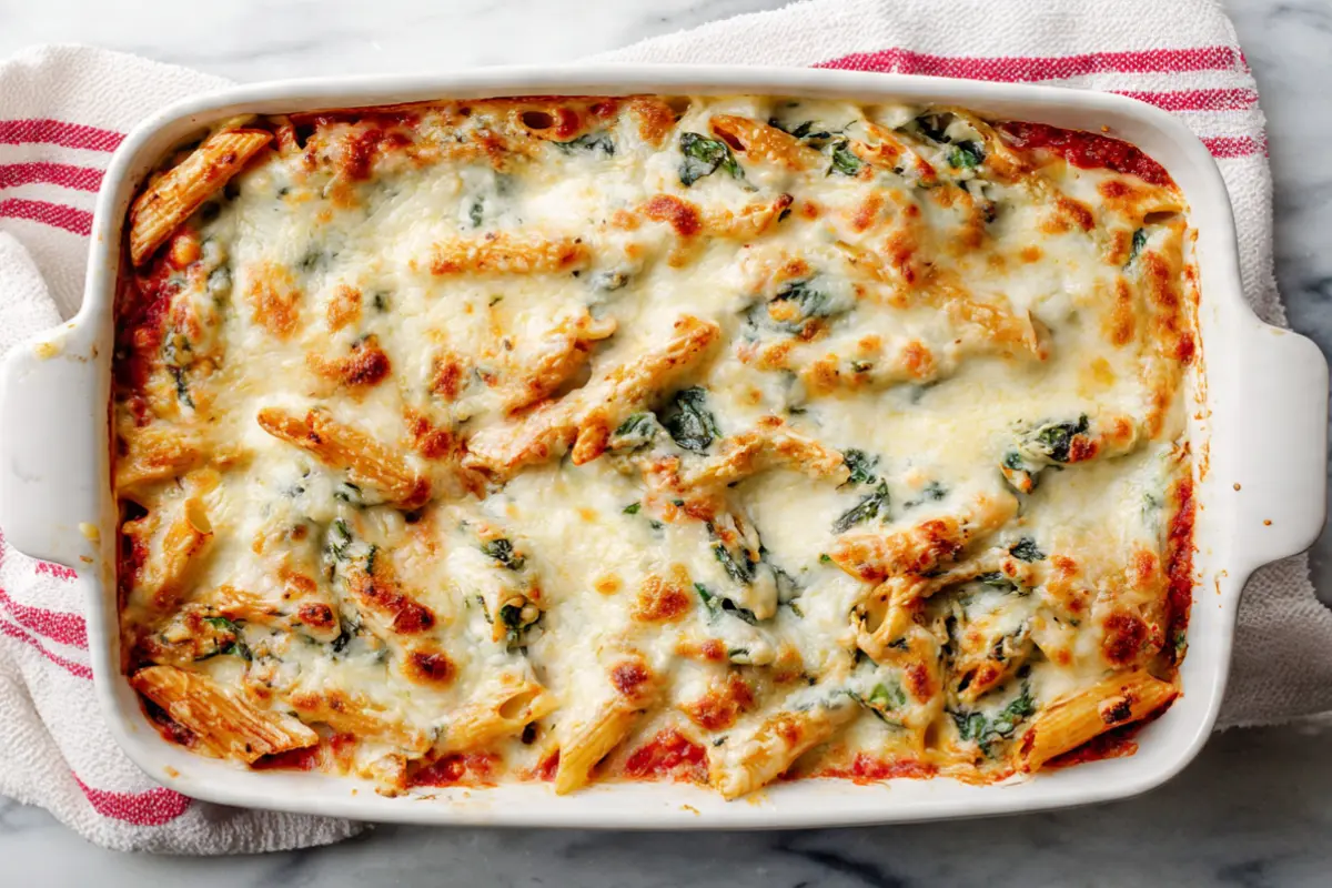 Spinach Ricotta Pasta Bake: Creamy, Cheesy Weeknight Dinner