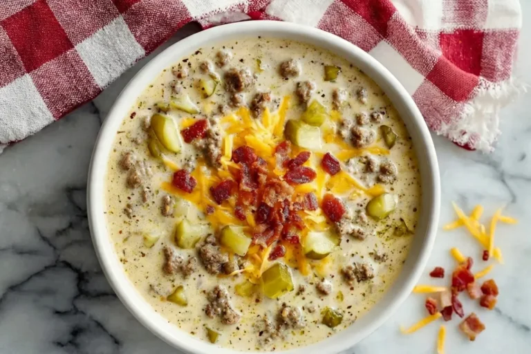 Keto Cheeseburger Soup