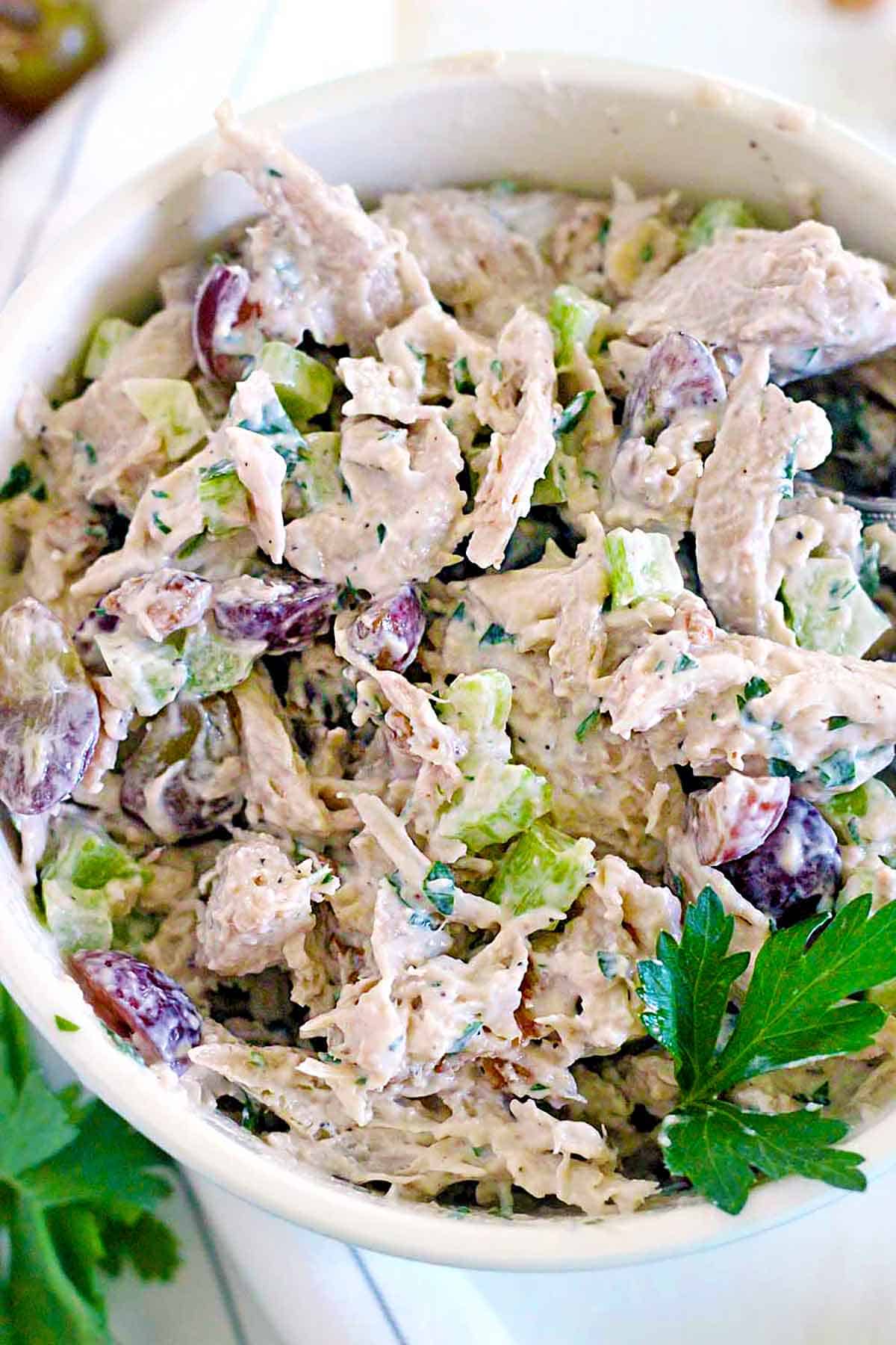 Awesome Chicken Salad with Grapes and Walnuts