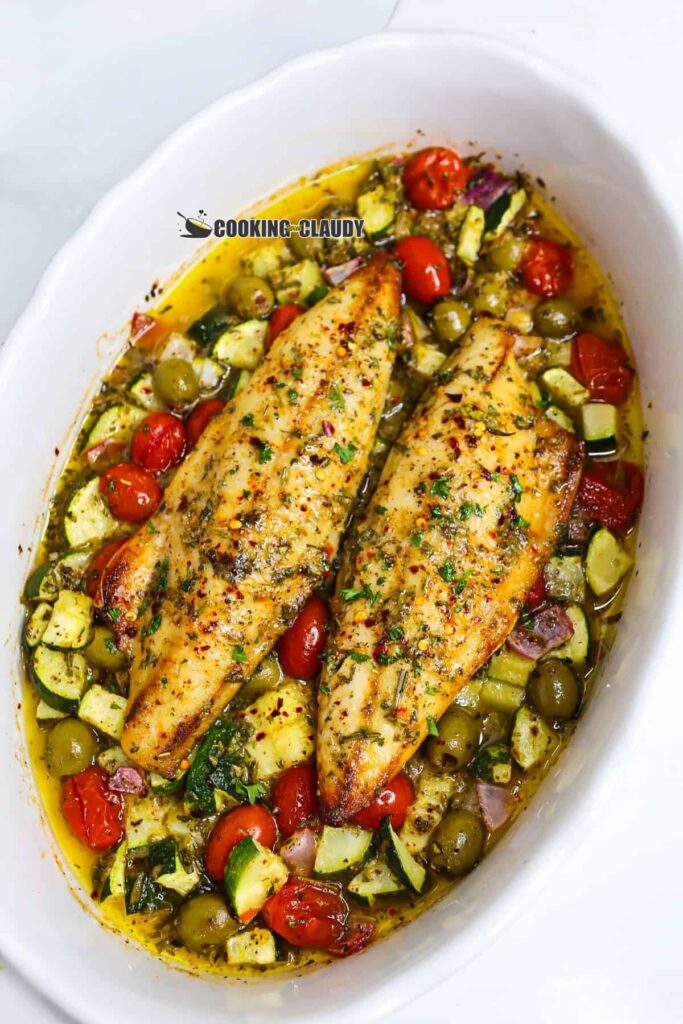 Easy Mediterranean Baked Fish
