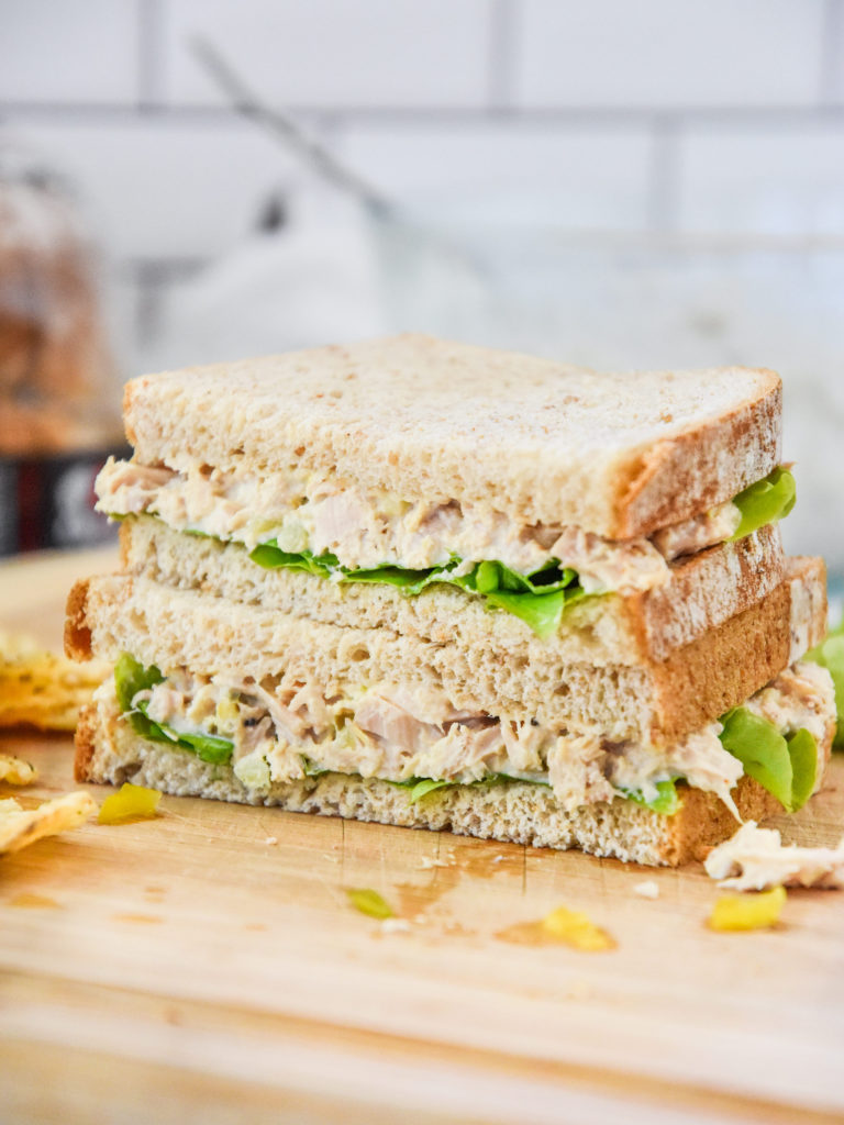 Lazy no chop tuna salad hero side 768x1024
